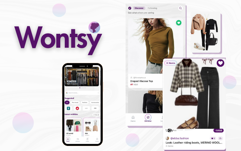 Wontsy app - see what friends are saving and building